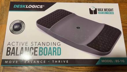 New in box Standing Desk Balance Board - High-Rebound Comfort Core Wiggle Board for Active Standing - Lateral Tilt Exercise Board for Office Work with