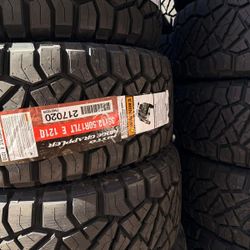 LT 35 1250 17 Nitto Ridge Grappler New Tires