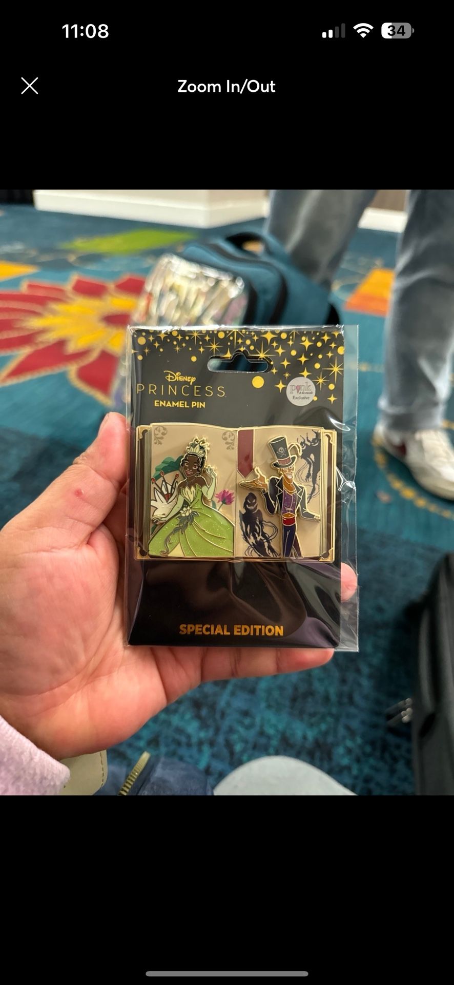 Pink a La Mode Princess Tiana Pin LE 300