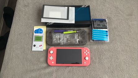 Switch Lite + shell & battery kit