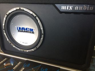 Jackhammer subwoofer in a box