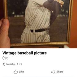 Vintage Picture Joe Dimaggio 