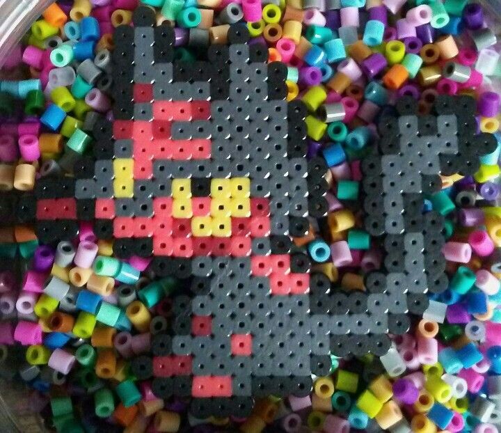 Pokemon Litten Perler Bead Pixel Art