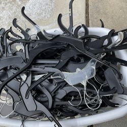 Bunch of hangers With Basket