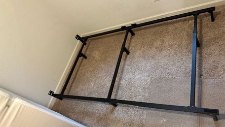 Full/Queen Adjustable Metal Bed Frame – $30