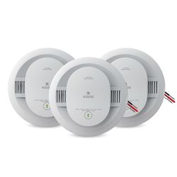 Kidde Hardwired Smoke Detector for Home 10-Year Battery Backup 3 Pack