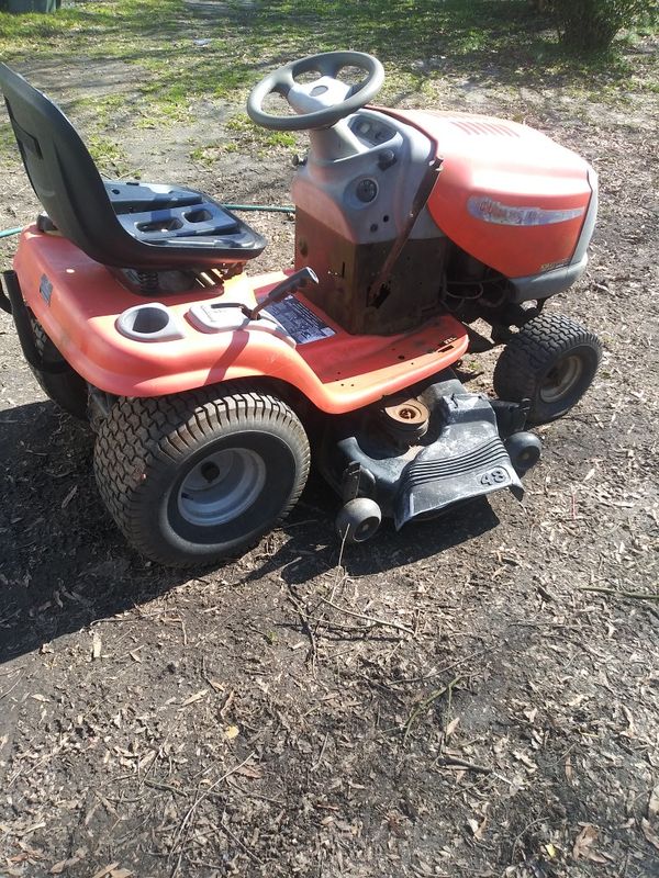 Husqvarna riding lawn mower frame no motor 48 inch deck everything else
