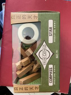 Compass and Star Combo, True Genius - Disentanglement Puzzles, Brain teasers, Adult Puzzle