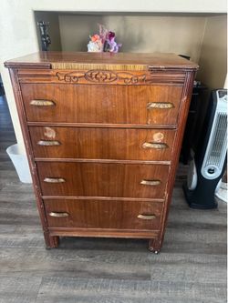 Cabinet drawers solid wood on rollers  44" x 18" x 30"