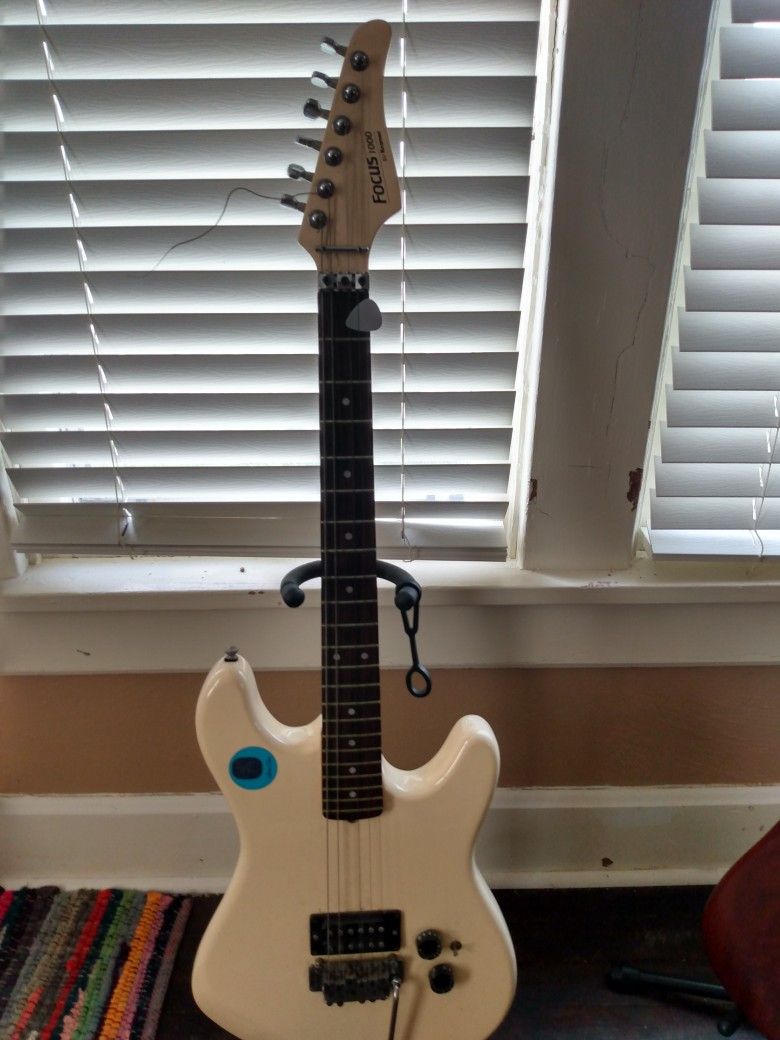1980s Kramer Focus 1000 Guitar With Floyd Rose