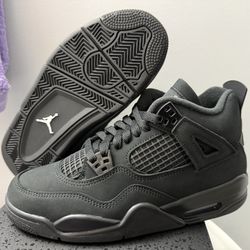Air Jordan Retro 4 Black Cat Grade School Size 6.5y
