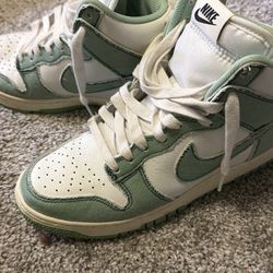 Nike Dunk Hi 1985 Green Denim Enamel Green DV1143 300 Women Size 7