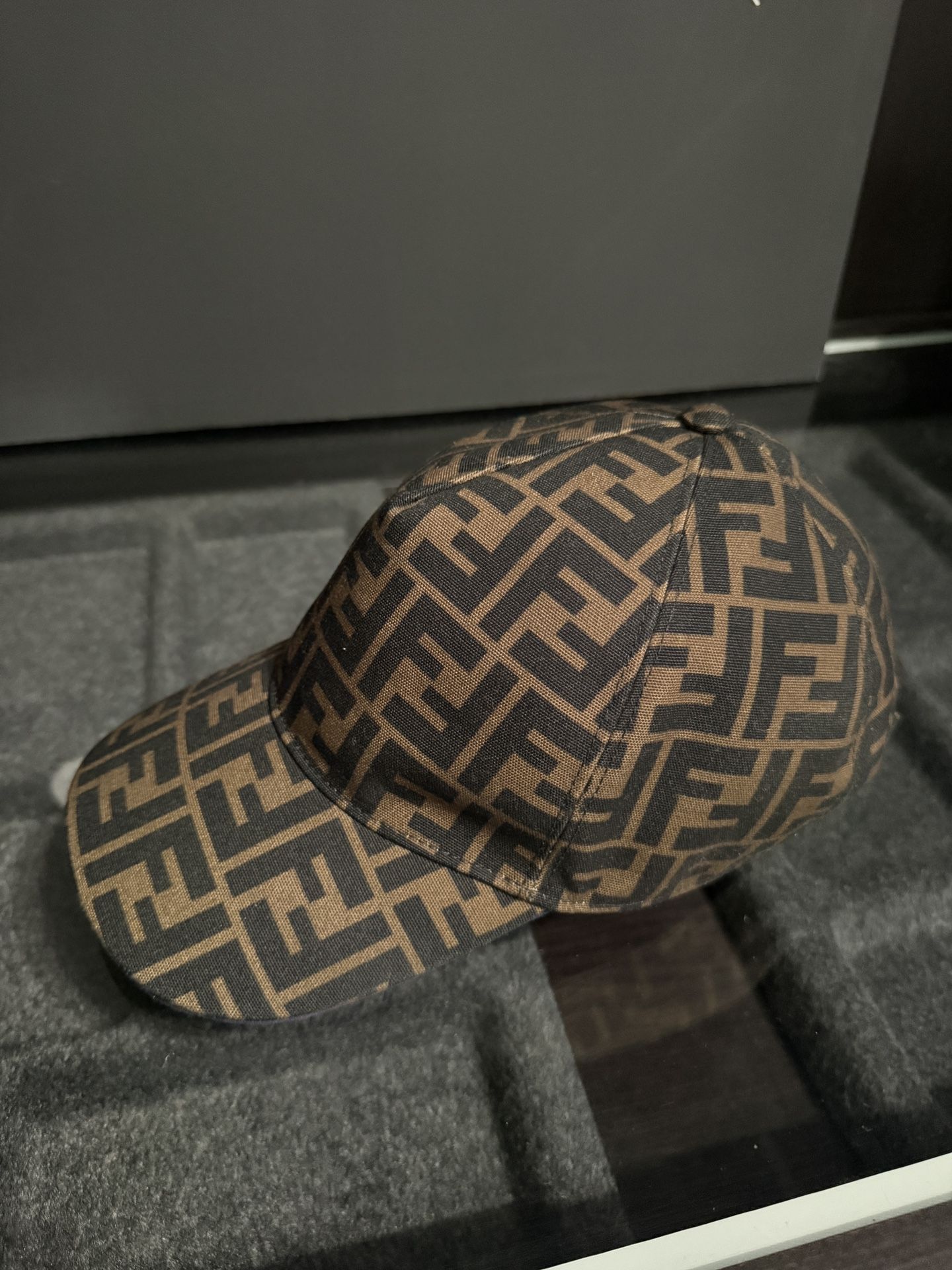 FENDI Brown & Blue 'Forever Fendi' Cap