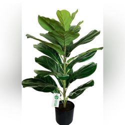 30" Artificial Fiddle Leaf Fig Tree/Faux Ficus Home Office Decor Fake Plant