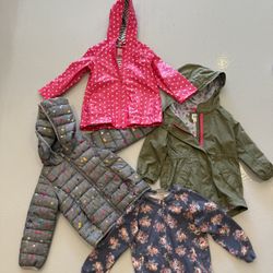 4 X Toddler Girl jackets - Size 4