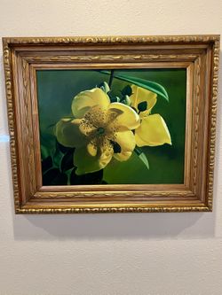 Gold Framed Quality Acrylic Painting 