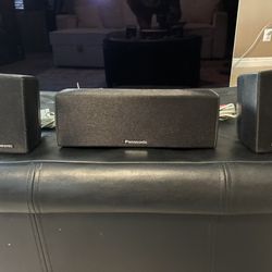 Panasonic Home Theater Speakers – Center + 2 Surround (SB-HC200 / SB-HS470)
