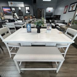 6pc Counter Height Dining Set