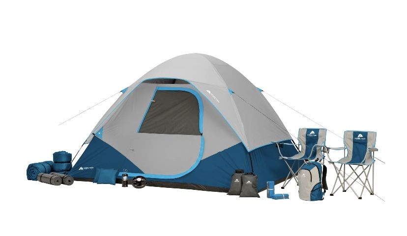 Ozark Trail 28-Piece Premium Camping Tent Combo Blue - 10'X9'X72"