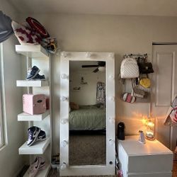 Mirror, Shoe Holder, Night Stand 