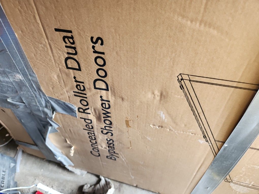 60 X 76 CONCEALED ROLLER DOOR BYPASS SHOWER DOORS