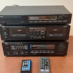 YAMAHA  Stereo Amplifier/ Tuner/ Twin Cassette Player Package