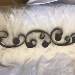 Wrought iron candle holder