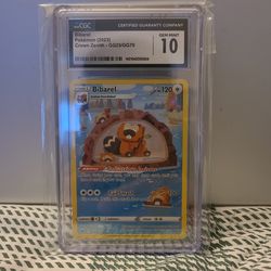 CGC 10 Bibarel Full Art 2023 Crown Zenith GG25/GG70