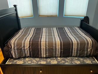 Wood Captain's Bed with  Drawers