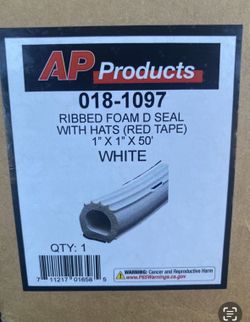 RV Ribbed Foam D Seal