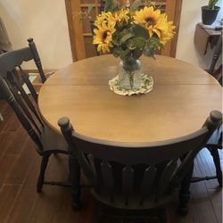 Refurbished Dining Room Table And Chairs 