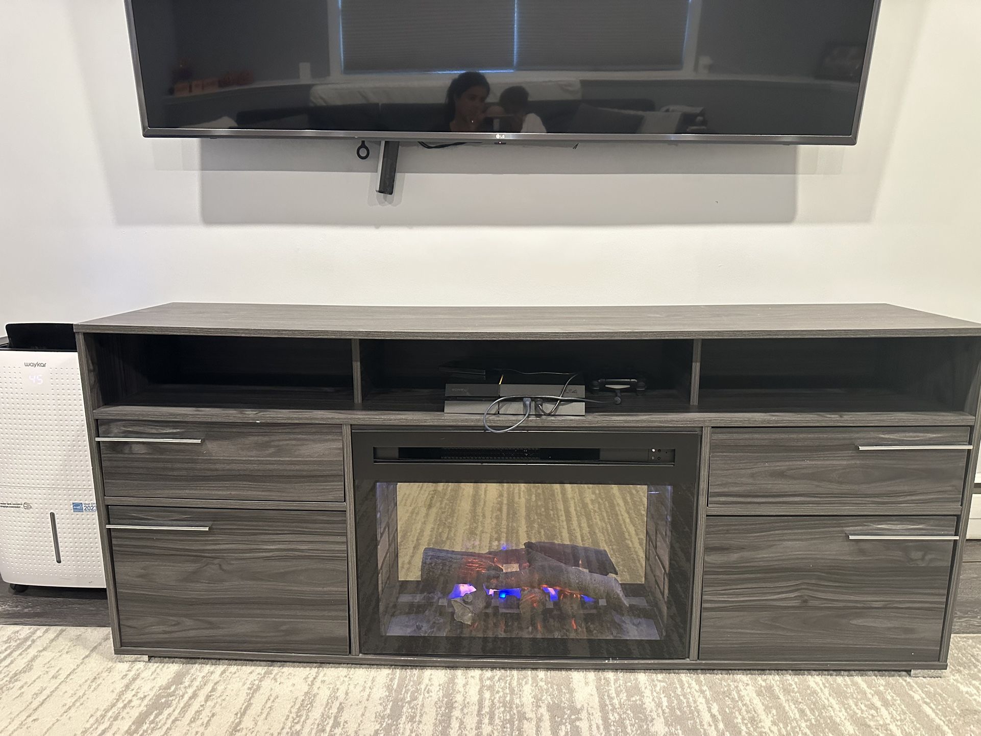 Tv Stand With Electric Fireplace