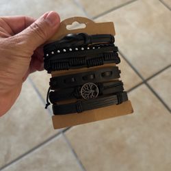 Six Handmade Bracelets Unisex 