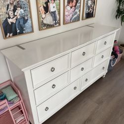 White 8 Drawer Dresser Bureau Furniture