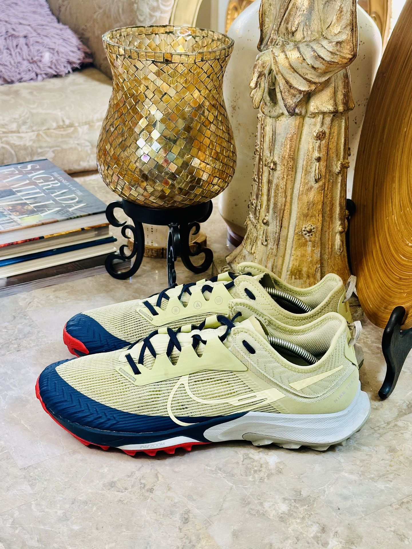 Nike Zoom Terra Kiger 8 Trail Running Shoes DH0649 300 Khaki/Blue Men’s 11.5