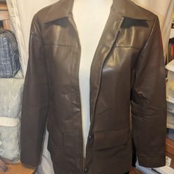 elie tahari brown womens trench Size Sm