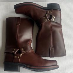 Dingo Dean Leather Harness Brown Boot