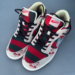Death Dream Freddy Krueger Dunk Low 2023 Halloween Horror Sneakers Size 13 New
