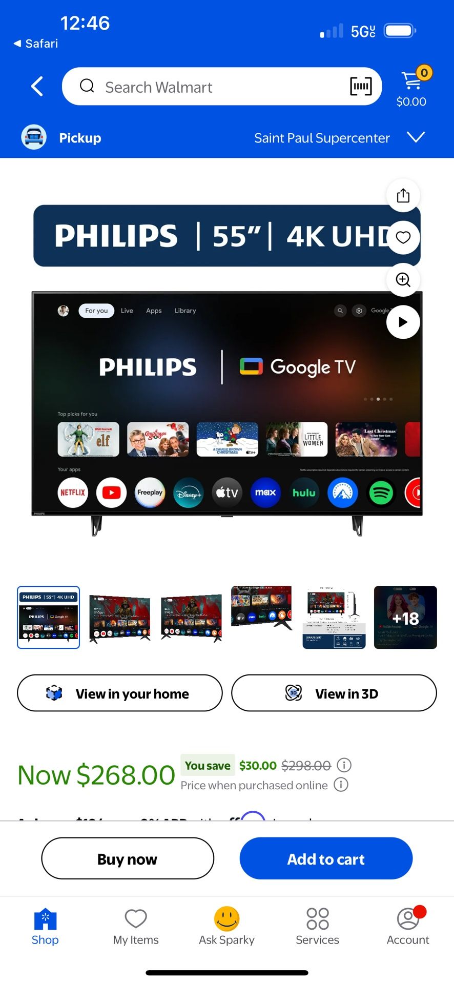 55 Inch Philips Tv. Excellent Condition