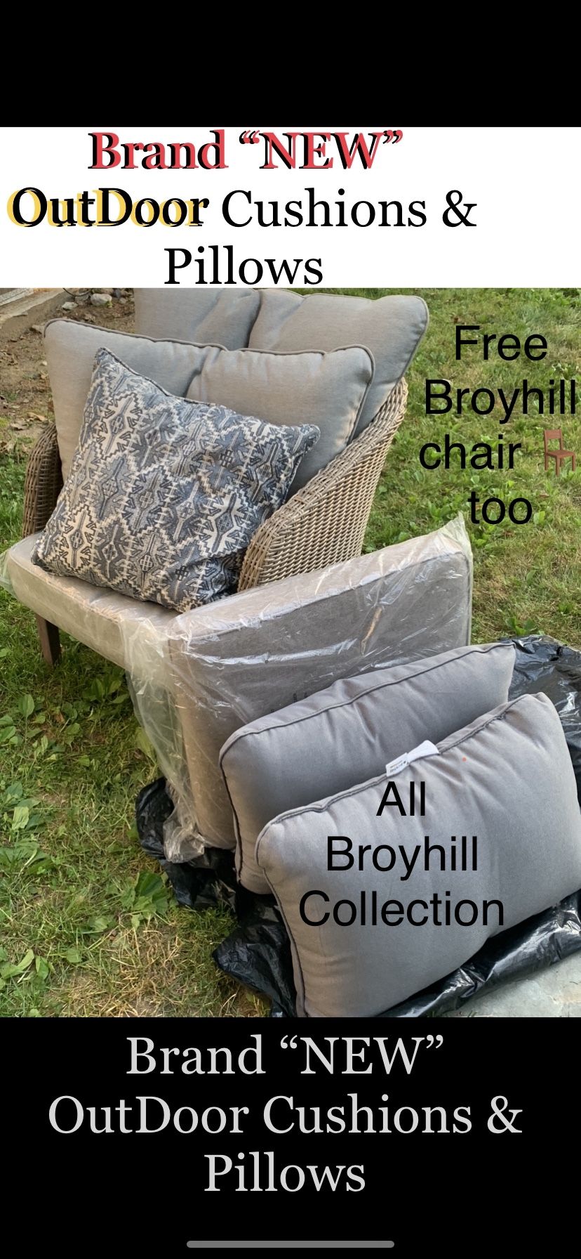 Broyhill cushions cheap