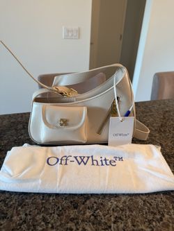Off white leather bag brand new