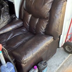 Leather Single Recliner 