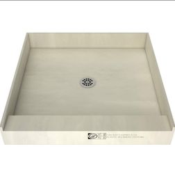 ☀️#3232 Tile Redi USA B3232C-SCRDPVZ Redi Base Shower Pan, Single Curb 32" W x 32" D, Polished Chrom