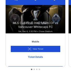 MLS Cup Final: Inter Miami CF vs Vancouver Whitecaps FC