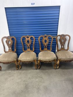 4 Beautiful Antique Dining Chairs (Bogo Half on equal or lesser value)