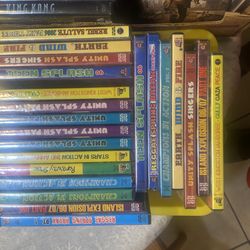 Different movie and show DVDs