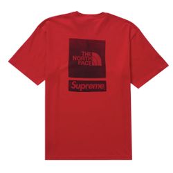 Supreme North Face Tee Red Brand New Size Large