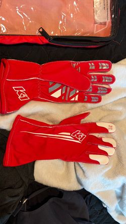 K1 Race Gear Kart Racing Gloves Red