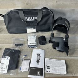 Ossur CTI Knee Brace Left Custom ACL MCL LCL PCL Rehab Black With Pads Bag