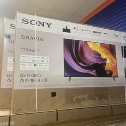 75” Sony X80K 4k UHD Smart Tv, CYBER MONDAY SALE